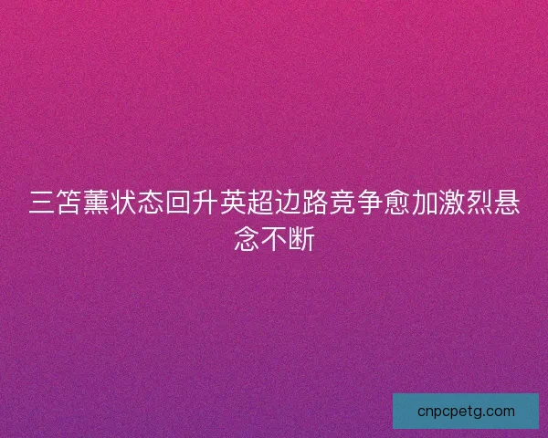 三笘薰状态回升英超边路竞争愈加激烈悬念不断